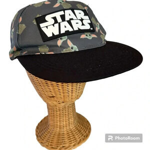 Star Wars Yoda All Over Print Baseball Hat Adjustable Snap Back Cap